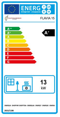 Estufa de pellets Flavia 15 kW Sannover Negro