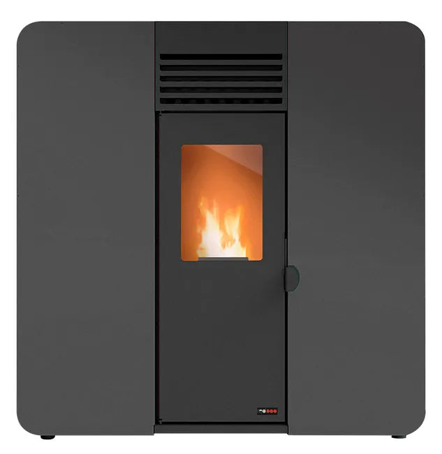 Estufa de pellet canalizable REDPOD First Advance Slim 8 kW negra