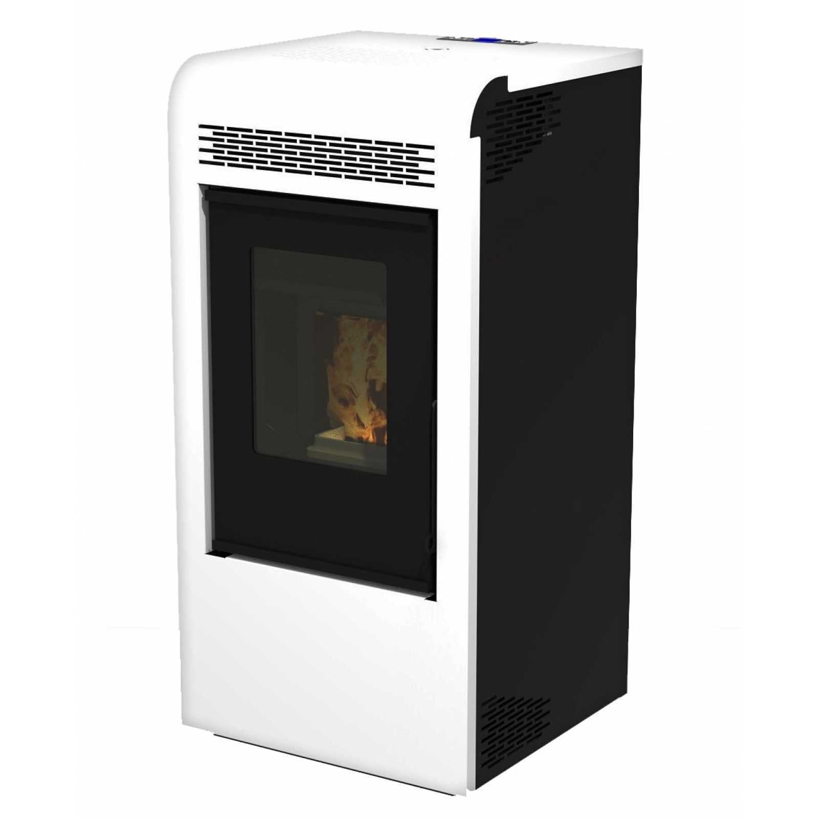 Estufa de pellets canalizable Vulcano – 15 kW – 2 salidas